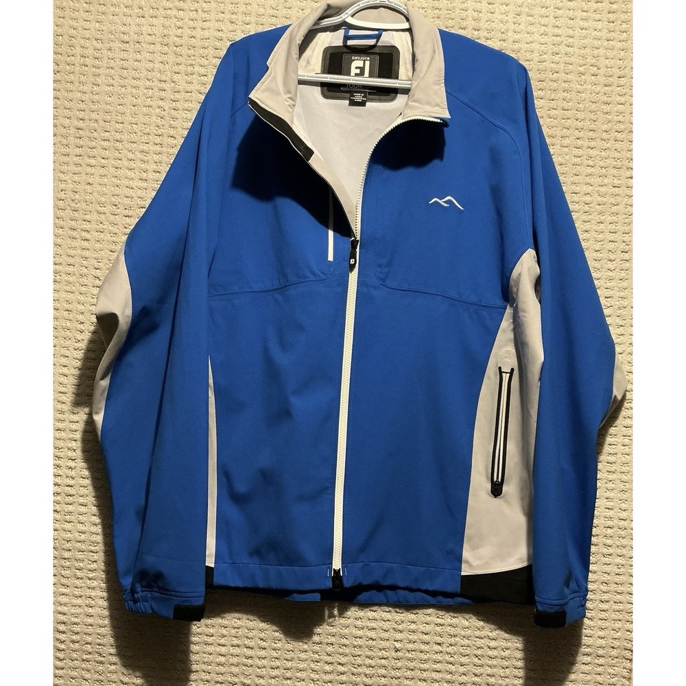 FootJoy DryJoy Golf Jacket Blue/Gray/Black XL TourXP CC Logo On‎ Front